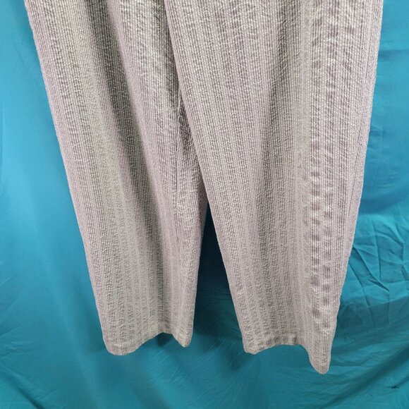 Clemente Textured Beige Pants Size 1 Rayon/Nylon Blend Elastic Waist Womens - Picture 5 of 10